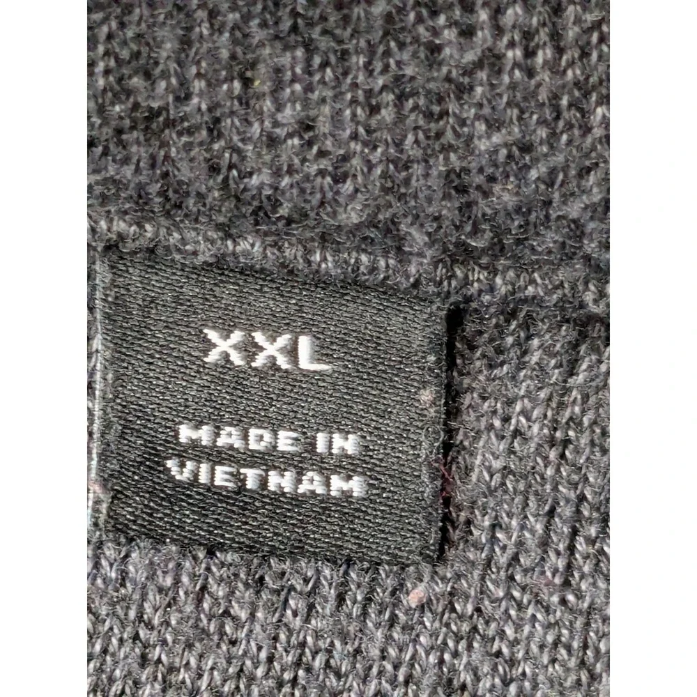 Dunning Golf Mens XXL Charcoal Gray Heathered Quarter Zip Pullover Sweater